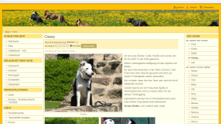 Homepage der Hundefreunde - Burscheid, ungesetzt in Joomla
